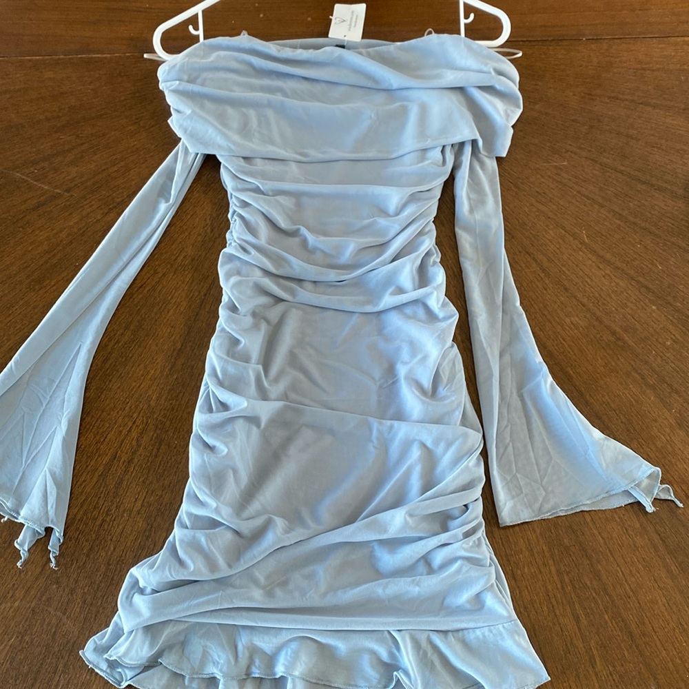 Windsor, Grey blue dress, SIZE M,